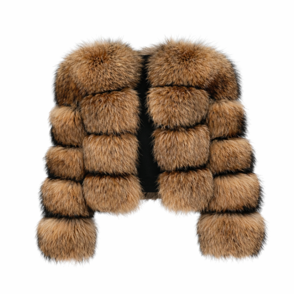 Aria - Real Fur Raccoon Jacket